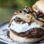 grilled-mushroom-swiss-burger