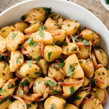 Grilled Potato Salad with basil Recipe