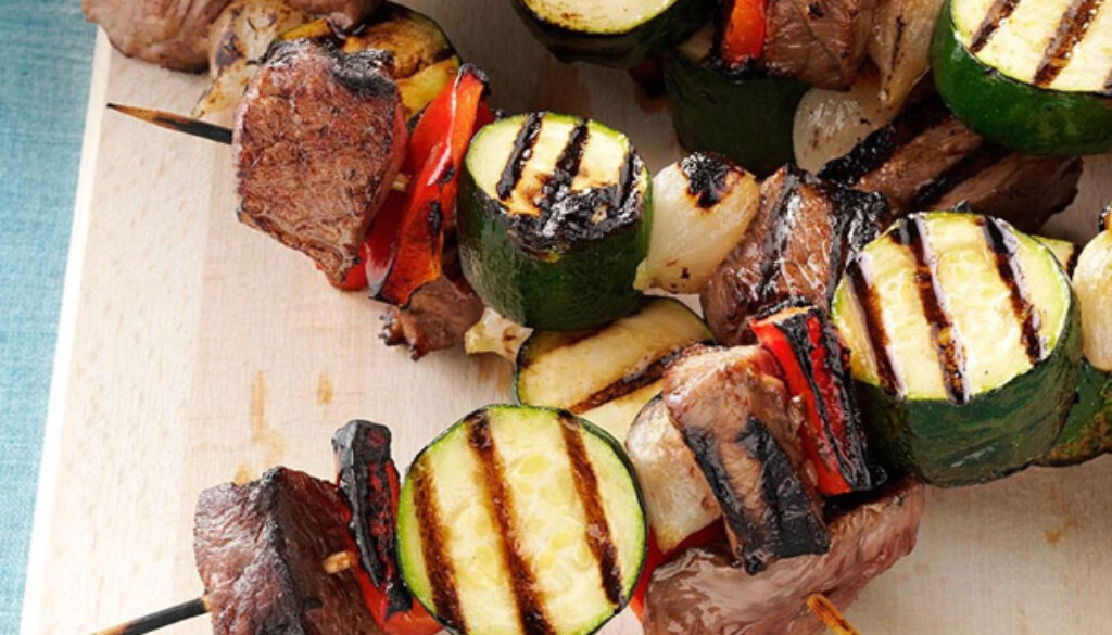 Grilled-Steak-and-Vegetable-Kabobs
