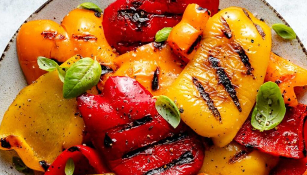 -grilled-bell-peppers-with-honey-mustard-glaze