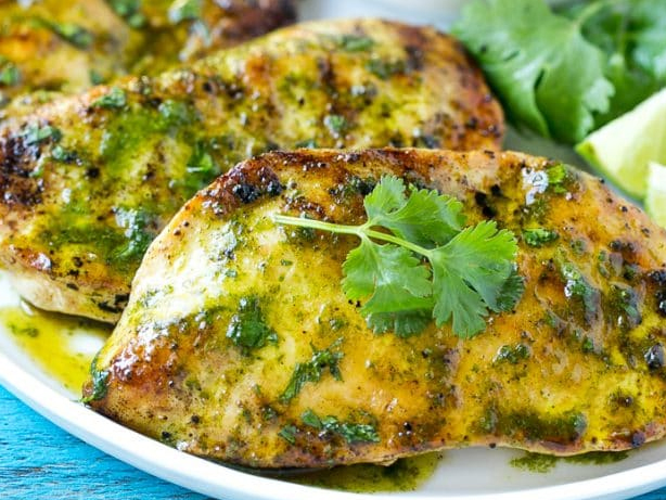 grilled-chicken-with-honey-cilantro-glaze