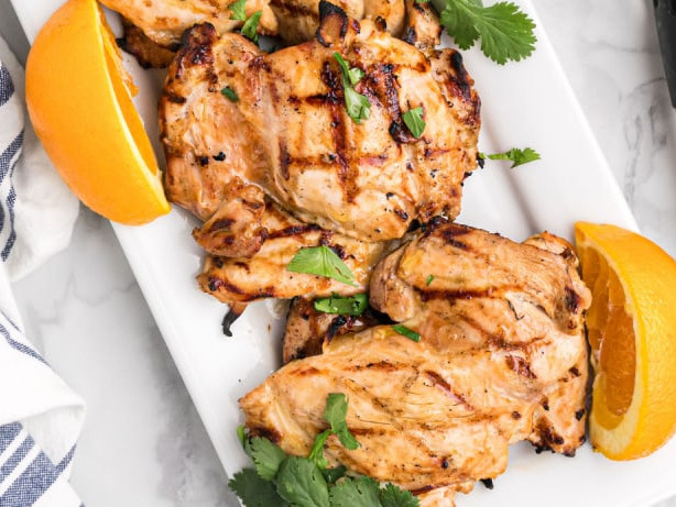 Grilled Chicken with Orange-Ginger Sauce | Grilling Explained