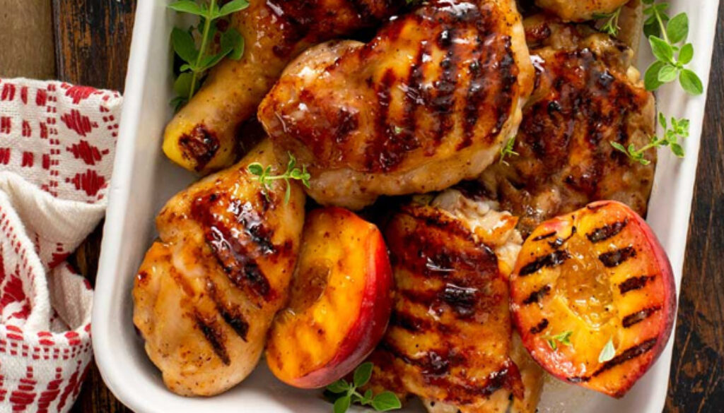 grilled-chicken-with-peach-sauce-recipe