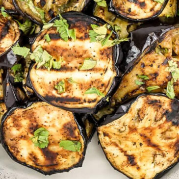 grilled-eggplant-with-garlic-herb-butter