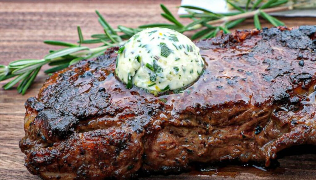 grilled-new-york-strip-with-herb-butter