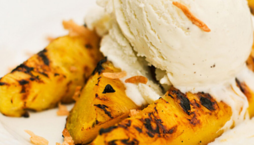 grilled-pineapple-butterscotch-sundaes-recipe