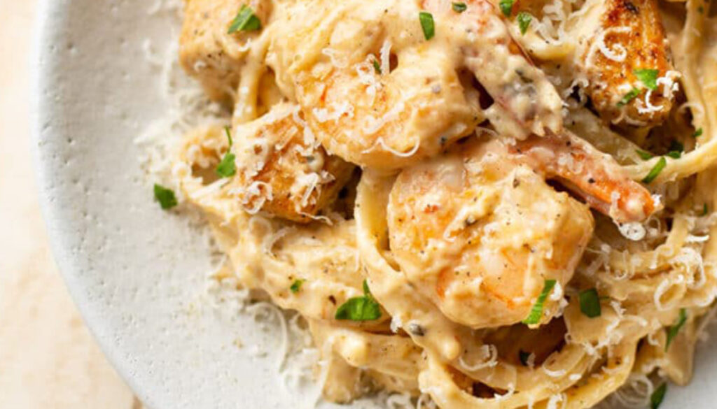 grilled-shrimp-and-chicken-pasta-recipe