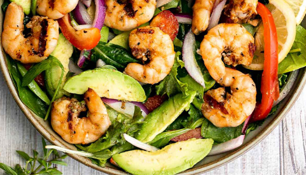 grilled-shrimp-salad-with-garlic-lemon-vinaigrette