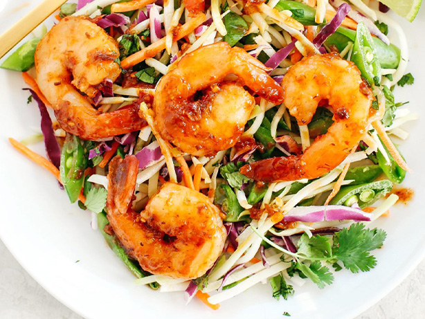 grilled-shrimp-salad-with-sesame-ginger-vinaigrette