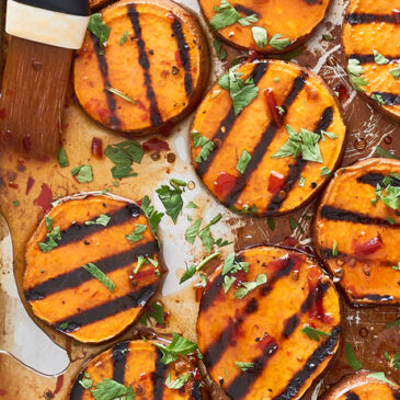 grilled-sweet-potato-rounds-with-honey-lime-glaze