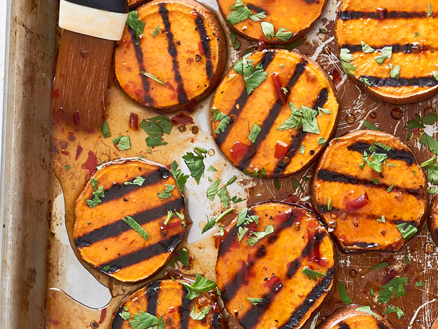 Grilled Sweet Potato Rounds With Honey Lime Glaze Grilling Explained 