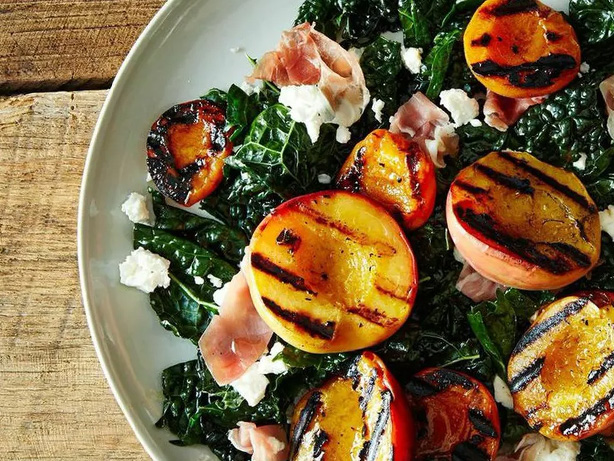 warm-grilled-peach-and-kale-salad-recipe